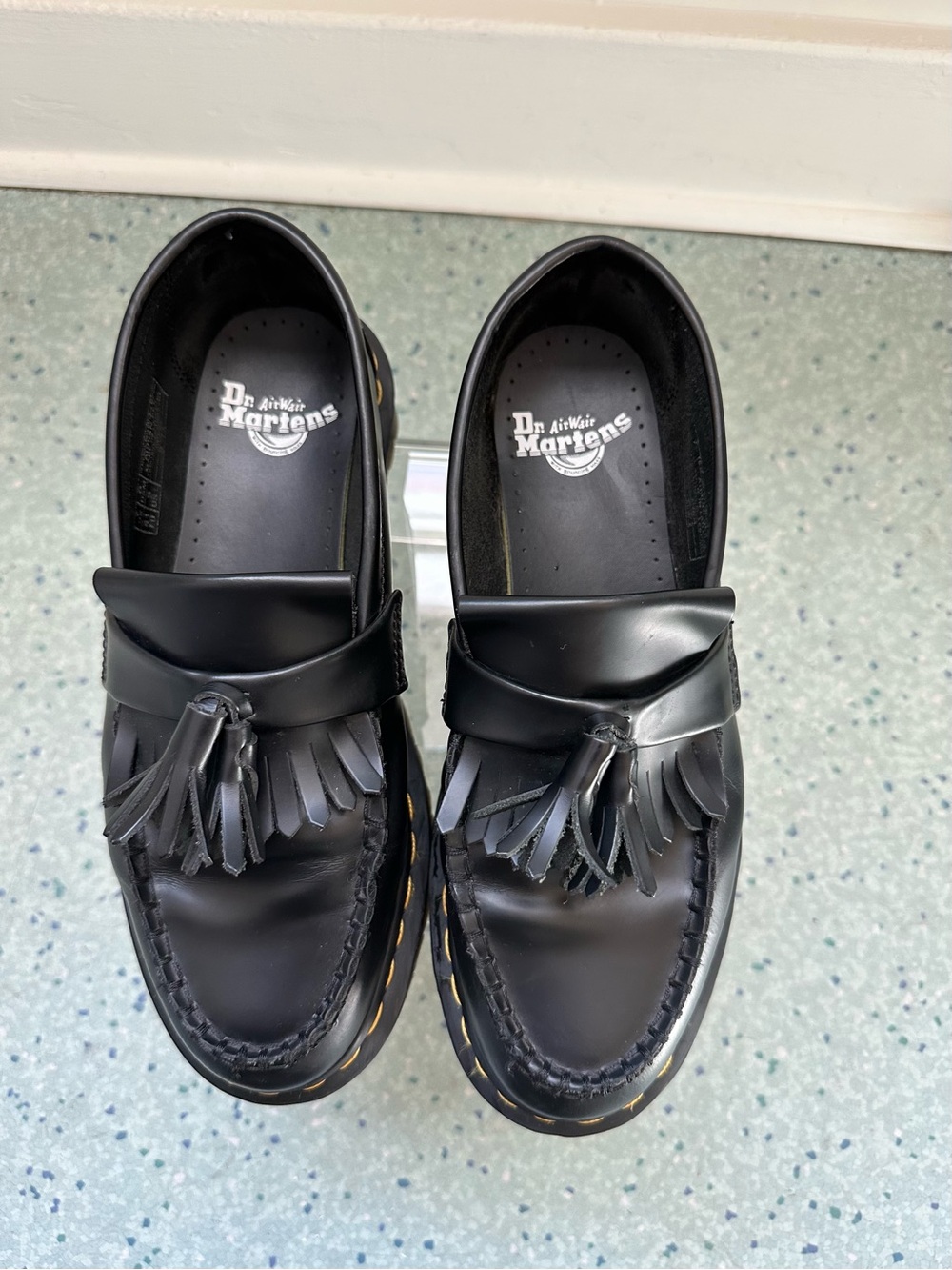 Dr. Martens Adrian Bex - Black Leather Tassel Loafers - Picture 2 of 9